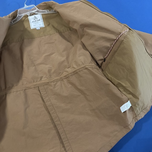 Alpine Design Waxed Jacket Mens XXL Canvas Brown Full-Zip Snowboard Hike - Picture 8 of 14